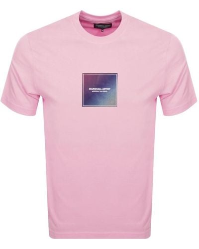 Marshall Artist Linear Box T Shirt - Pink