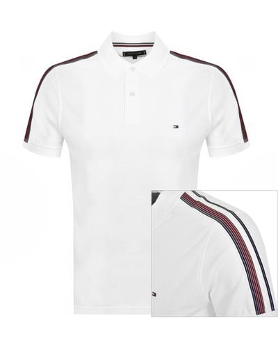 Tommy Hilfiger Shadow Polo T Shirt - White