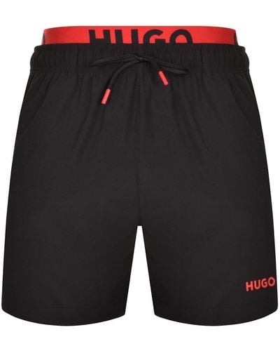HUGO Flex Swim Shorts - Black