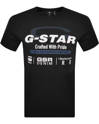G-Star RAW Raw Old Skool Originals T Shirt - Black
