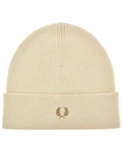 Fred Perry Beanie Hat - Natural
