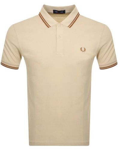 Fred Perry Twin Tipped Polo Shirt - Natural