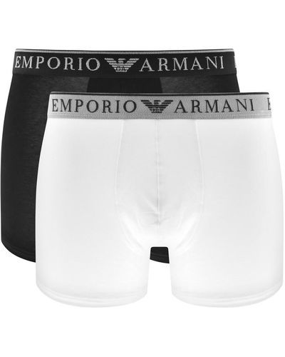 Armani Emporio Underwear Two Pack Trunks - Black