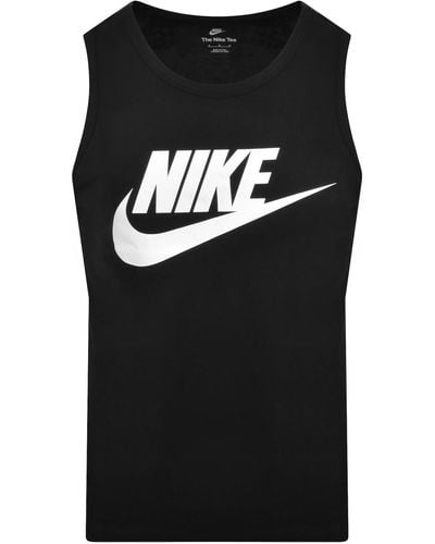 Nike Futura Icon Logo Vest T Shirt - Black