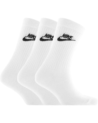 Nike Three Pack Socks - White