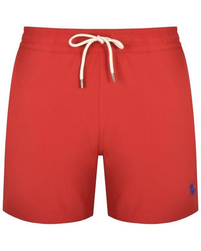 Ralph Lauren Traveler Swim Shorts - Red