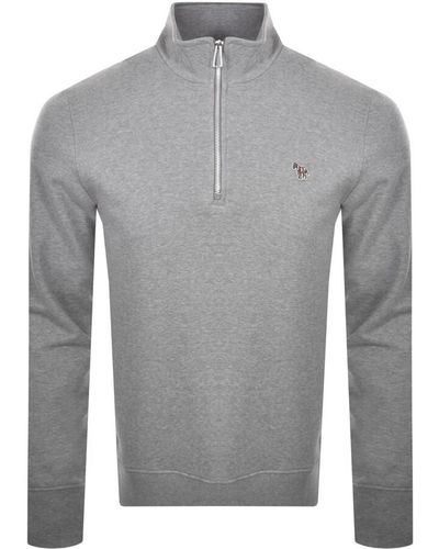 Paul Smith Half Zip Sweatshirt - Gray