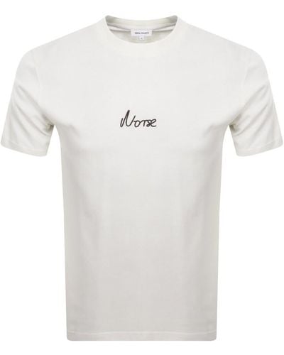 Norse Projects Chain Link Logo T Shirt Off - White