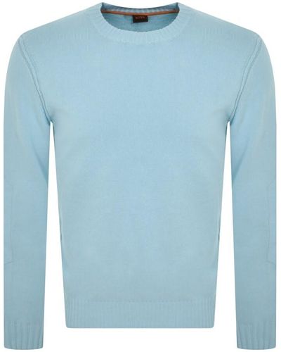 BOSS Boss Aropo Knit Sweater - Blue