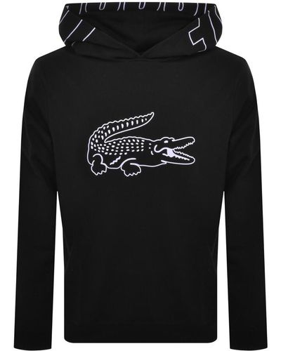 Lacoste Logo Hoodie - Black