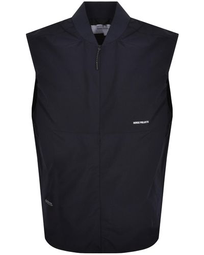 Norse Projects Gore Tex Infinium Gilet - Blue