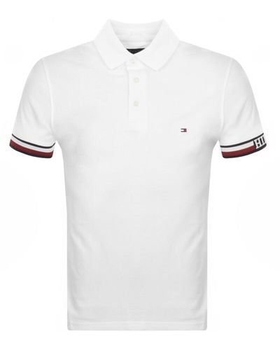 Tommy Hilfiger Slim Fit Polo T Shirt - White