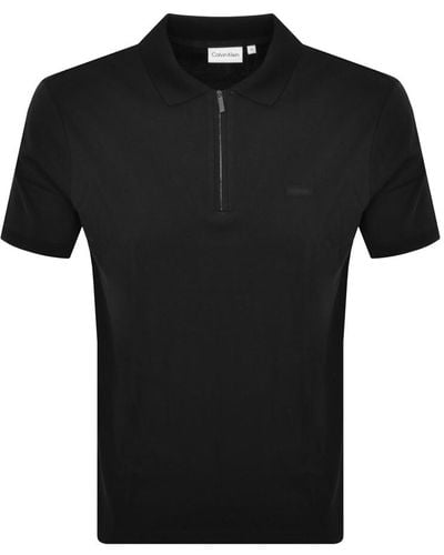 Calvin Klein Welt Polo T Shirt - Black