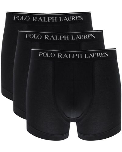 Ralph Lauren Underwear 3 Pack Trunks - Black