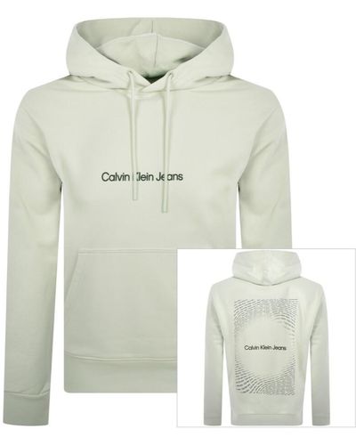 Calvin Klein Jeans Logo Hoodie - Green