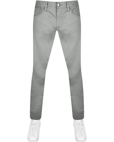 Armani Exchange J13 Slim Fit Chinos - Grey