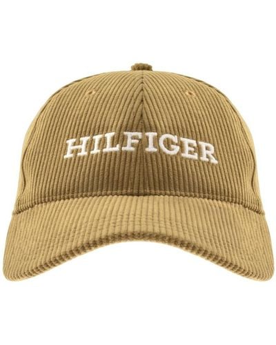Tommy Hilfiger Monotype Corduroy Cap in Brown for Men | Lyst