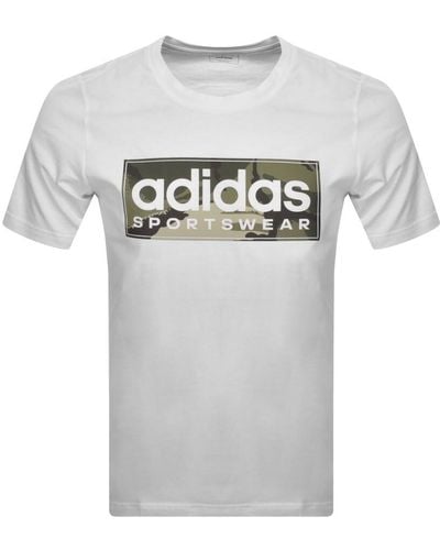 adidas Originals Adidas Sportswear Logo T Shirt - Grey