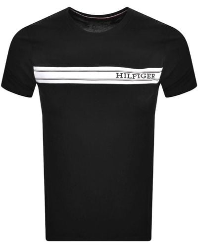 Tommy Hilfiger Short Sleeve T Shirt - Black