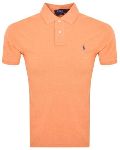 Ralph Lauren Slim Fit Polo T Shirt - Orange