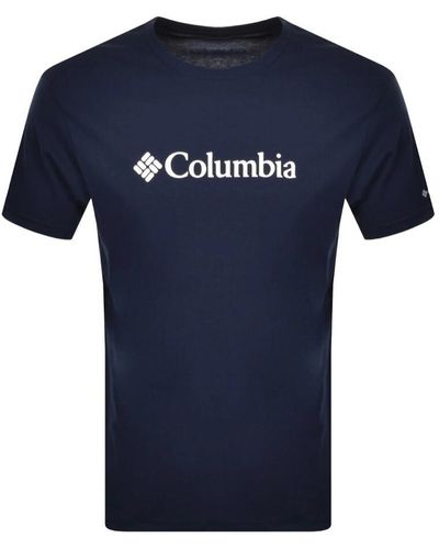 Columbia Basic Logo T Shirt - Blue