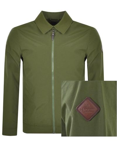 Hackett Full Zip Overshirt - Green
