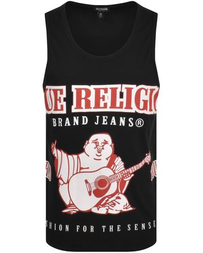 True Religion Logo Vest - Black