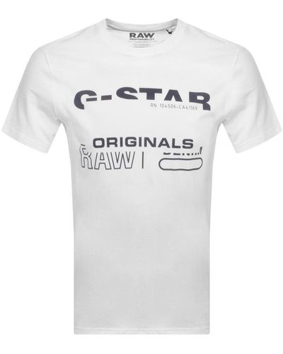 G-Star RAW Raw Logo T Shirt - White