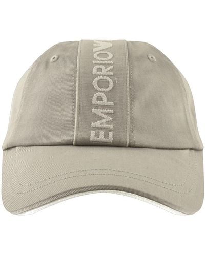 Armani Emporio Baseball Logo Cap - Natural