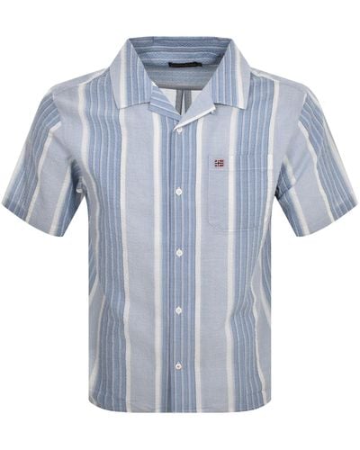 Napapijri G Tulita Short Sleeve Shirt - Blue