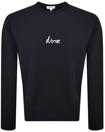 Norse Projects Arne Relaxed Logo Sweatshirt - Blue