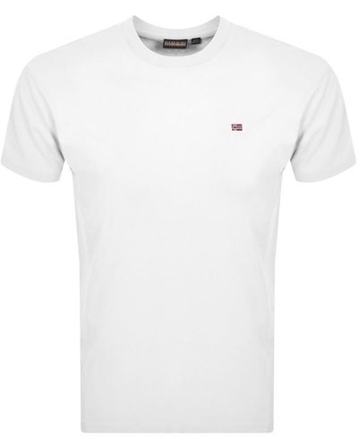 Napapijri Salis Logo T Shirt - White