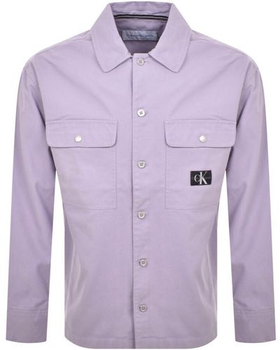 Calvin Klein Workwear Utility Overshirt - Purple
