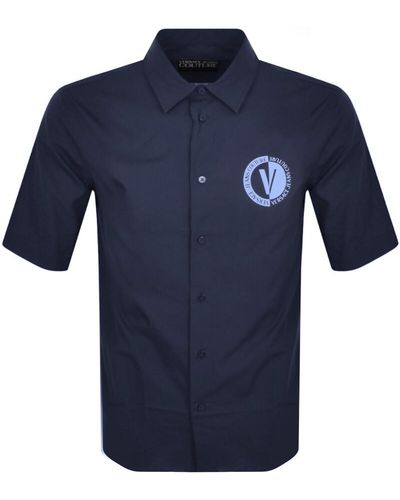 Versace Couture Short Sleeve Shirt - Blue