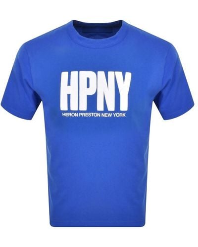 Heron Preston Hpny T Shirt - Blue