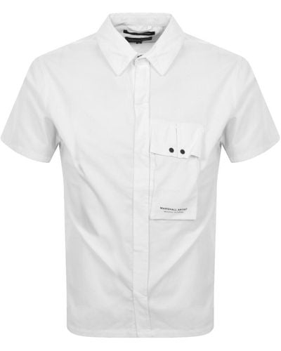Marshall Artist Gaberdine Short Sleeve Shirt - White