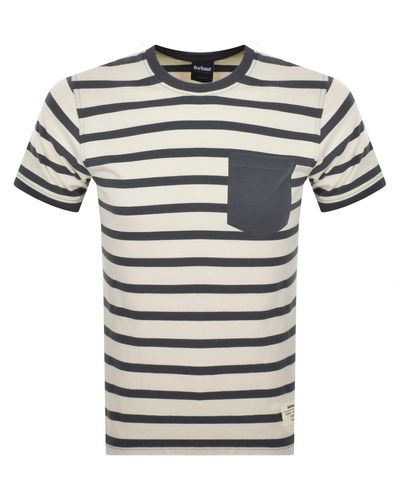 Barbour Handale Stripe T Shirt - Grey