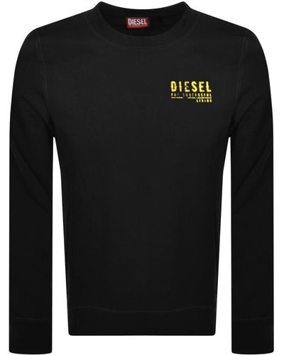 DIESEL S Ginn K42 Logo Sweatshirt - Black