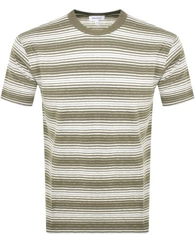 Norse Projects Johannes Space Stripe T Shirt - Gray