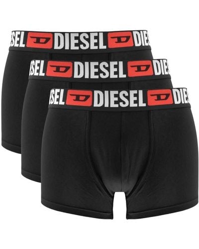 DIESEL Underwear Damien 3 Pack Boxer Shorts - Black