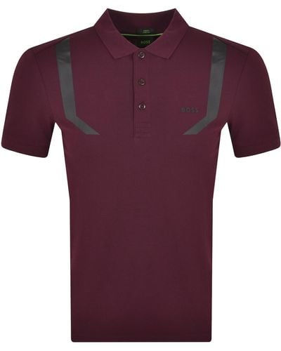BOSS Boss Paule 2 Polo T Shirt - Purple