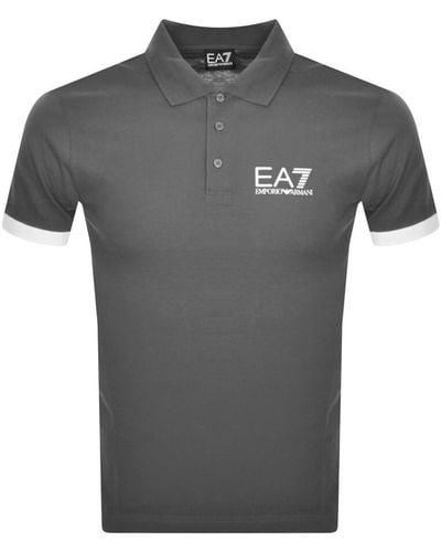 EA7 Emporio Armani Polo T Shirt - Gray