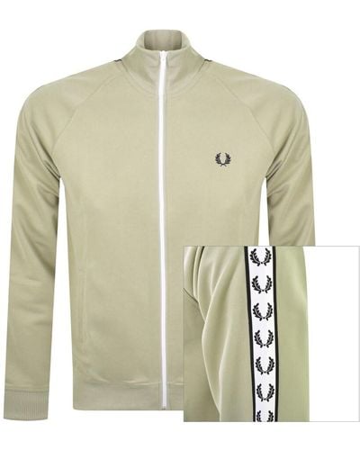 Fred Perry Laurel Taped Track Top - Green