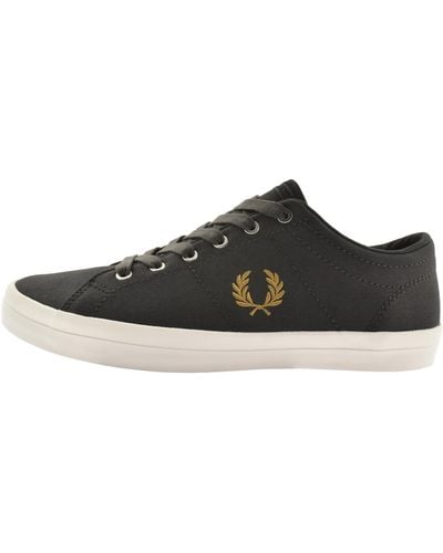 Fred Perry Baseline Twill Trainers - Black