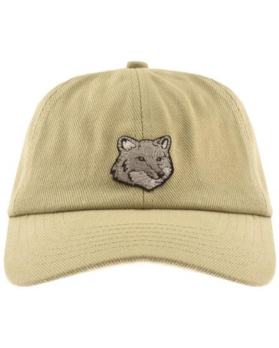 Maison Kitsuné Bold Fox Head Cap - Natural