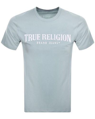 True Religion Logo T Shirt - Blue