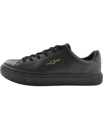 Fred Perry B71 Leather Trainers - Black