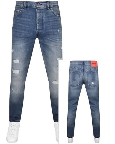 HUGO 634 Tapered Fit Jeans - Blue