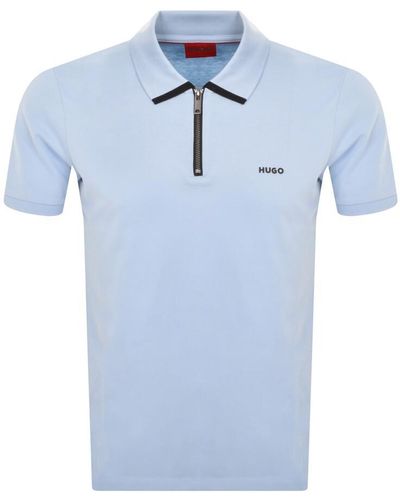 HUGO Dalomino Polo T Shirt - Blue