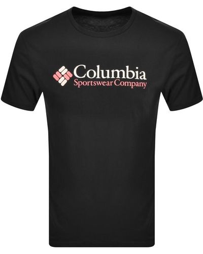 Columbia Basic Logo T Shirt - Black